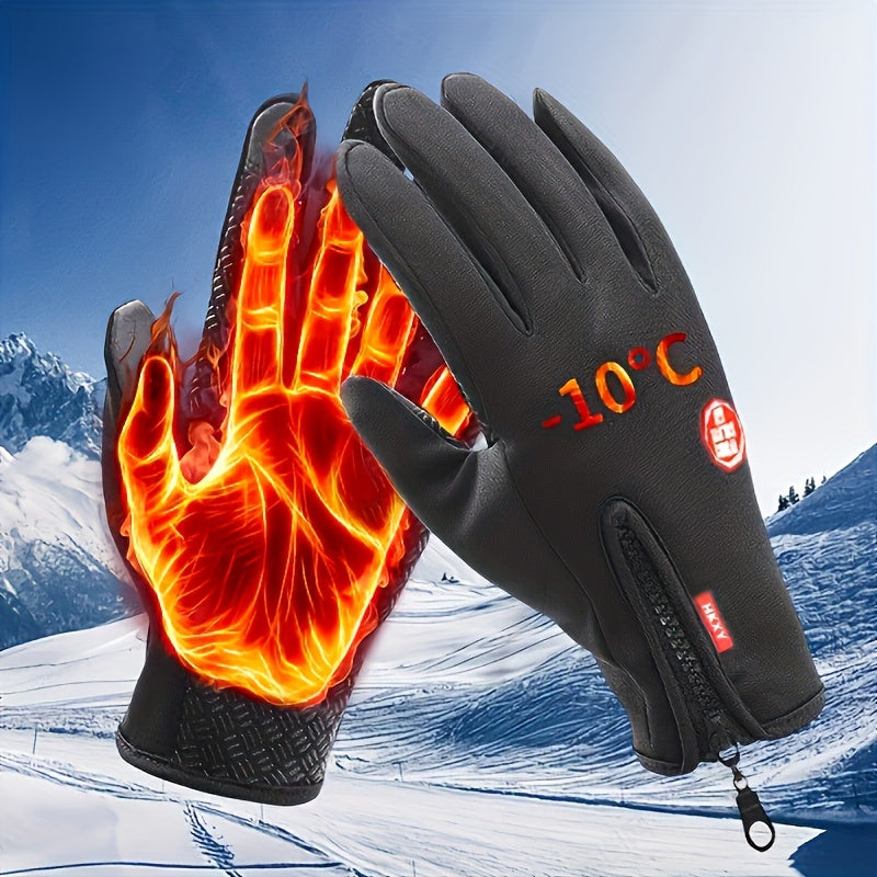 Fleece-Lined Gloves with Touchscreen Compatibility, Made from Nylon Material, Durable and Warm Tie Dye Design, Perfect for Outdoor Sports, Suitable for Both Men and Women