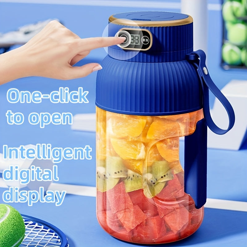 Easily create delicious juice with this large-capacity juice cup featuring an electric juicing function. Its multifunctional design allows for convenient carrying on the go, providing you with fresh juice anytime to meet your hydration and nutritional