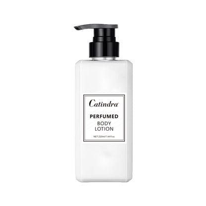 220ml perfumed body lotion for men and women, provides lasting fragrance and moisturizes skin.