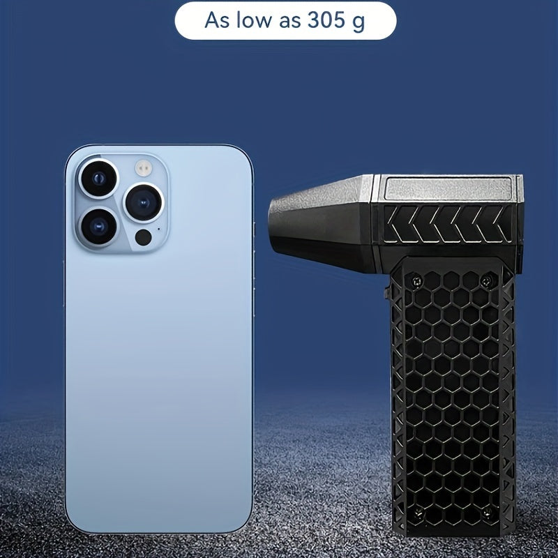 Handheld Turbo Jet Fan: This high-speed air blaster features a powerful 130000RPM fan and a 4000mAh rechargeable battery for indoor and outdoor use. With USB charging, touch control, and a portable design, this air blaster is perfect for dust and snow