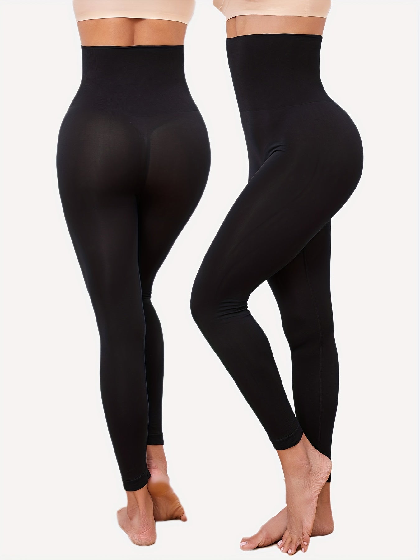 2 seamless butt lifting shaping pants with high waist tummy control for women, providing breathable comfort and shaping support.