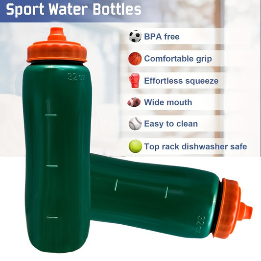 1 in 3 leak-proof 32oz sports water bottles, ideal for various activities, light and easy to squeeze, great for gift-giving.