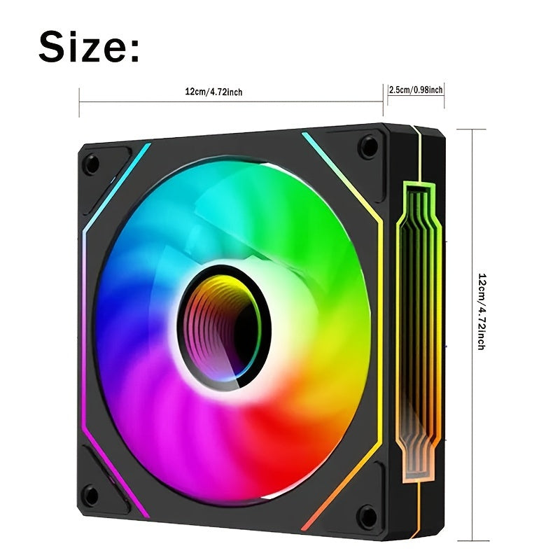 Prism 4Pro ARGB Infinity Mirror Fan - High-speed, low-noise cooling for gaming PCs.