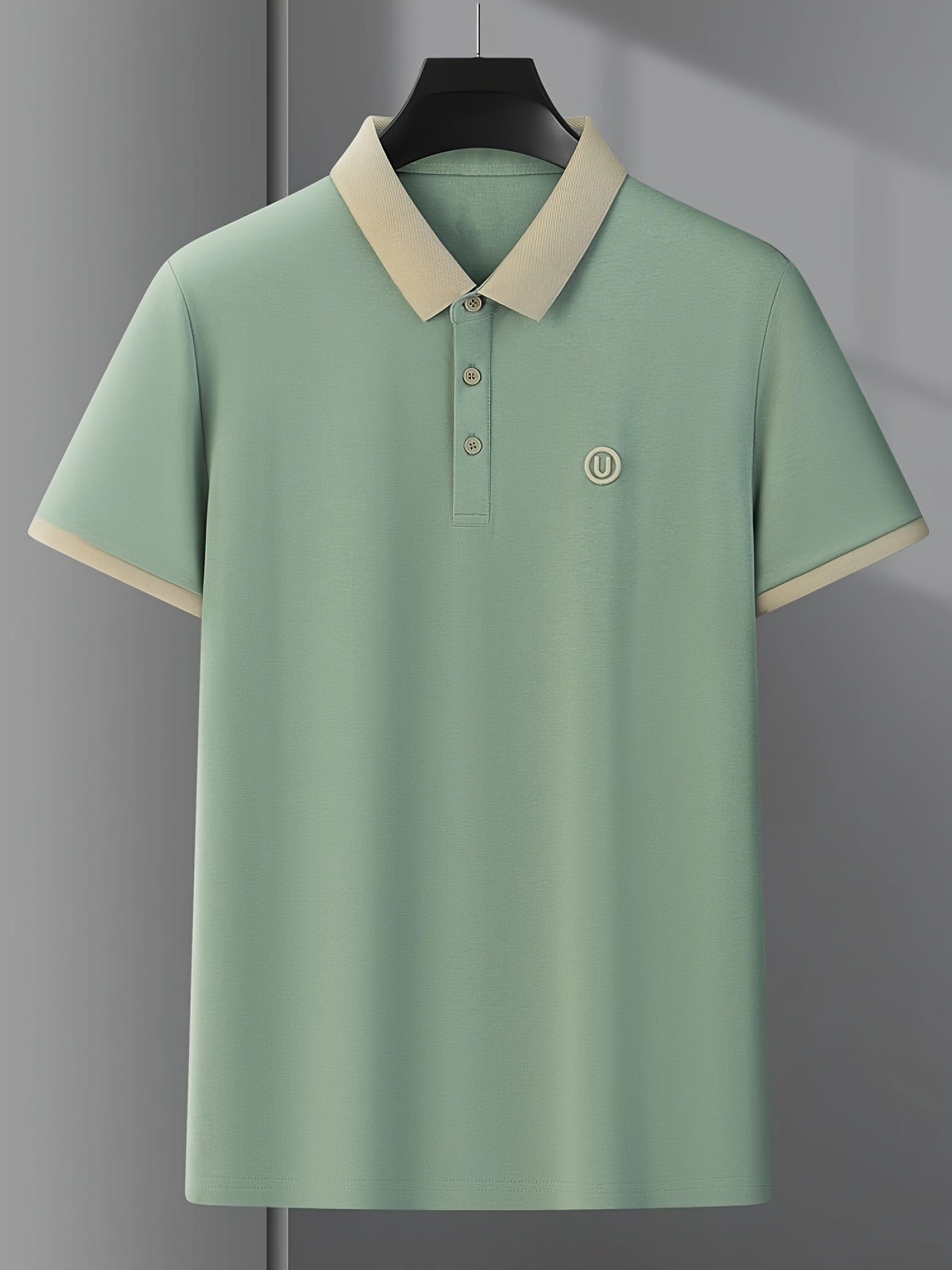 Men's stylish golf shirt with slight stretch, perfect for sports and casual wear.