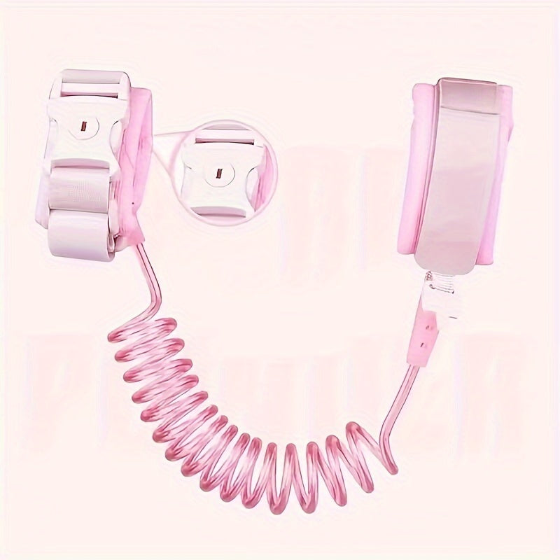 Adjustable Wrist Link for Secure and Comfortable Safety Harness with Lock in Pink or Blue Color