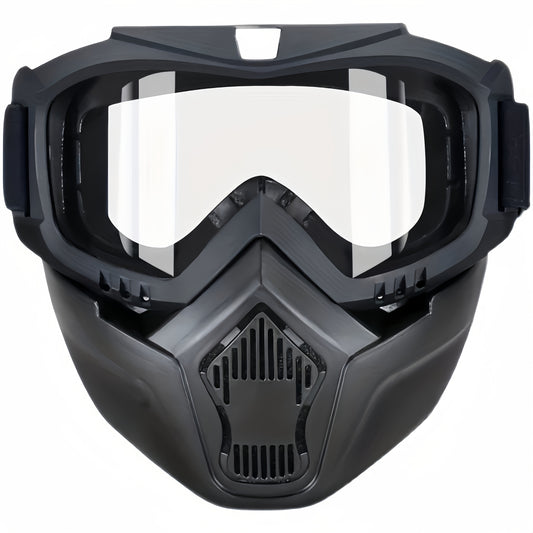 Full-Face HD Mask in 4 colors - Multifunctional, windproof, with adjustable straps. Ideal for outdoor sports, cycling, and industrial use.