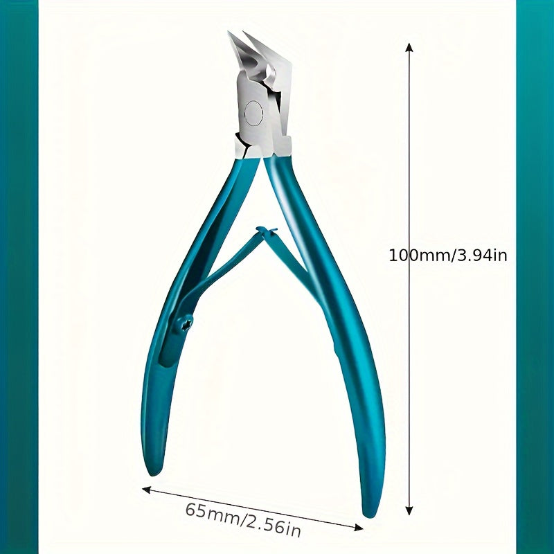 Highly precise nail clippers safe for ingrown and thick toenails, ideal for at-home manicures and pedicures.