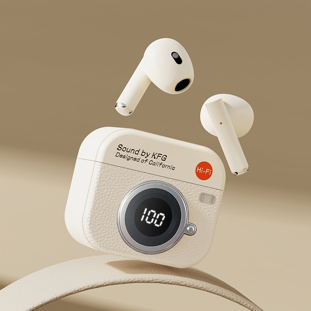 Introducing the new Senyang True Wireless Cartoon Camera Headphones with semi in-ear design, perfect for couples and sports enthusiasts. These mini earbuds offer TWS 9D HIFI stereo sound