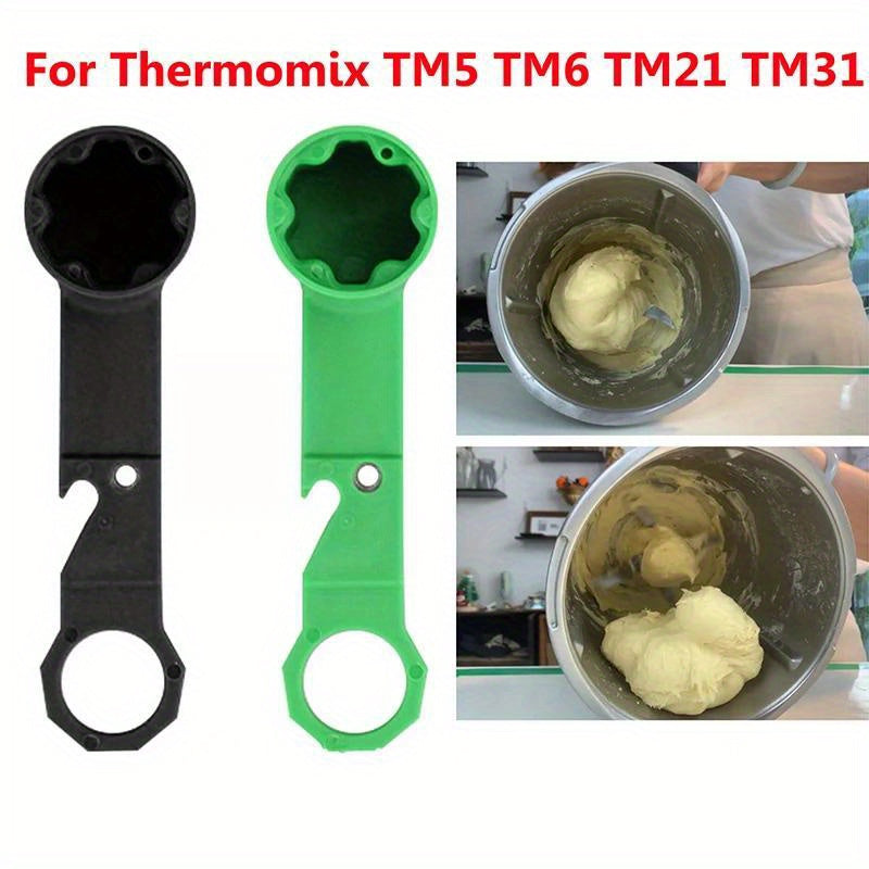 Tool for Removing Dough from Thermomix, Key for Releasing Pastry Flowers, Rotary Aid Blade Knife made of Plastic, Wrench Accessory for Replacing Blender Blade on TM5, TM6, TM21, TM31