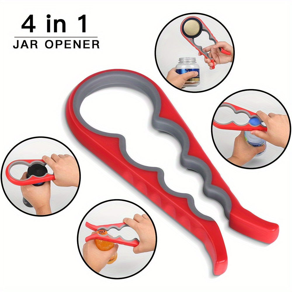 Multi-function opener perfect for seniors with arthritis - Easy grip, non-slip design