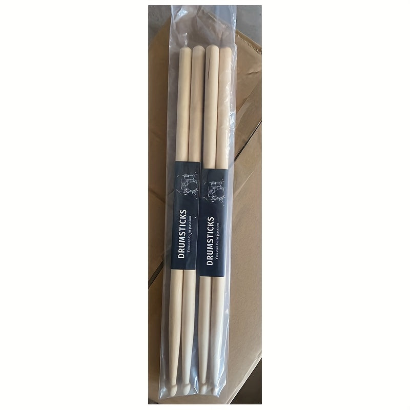 10 pairs (20pcs) of premium maple drumsticks, 5A, ideal for jazz and percussion drums, suitable for all skill levels.