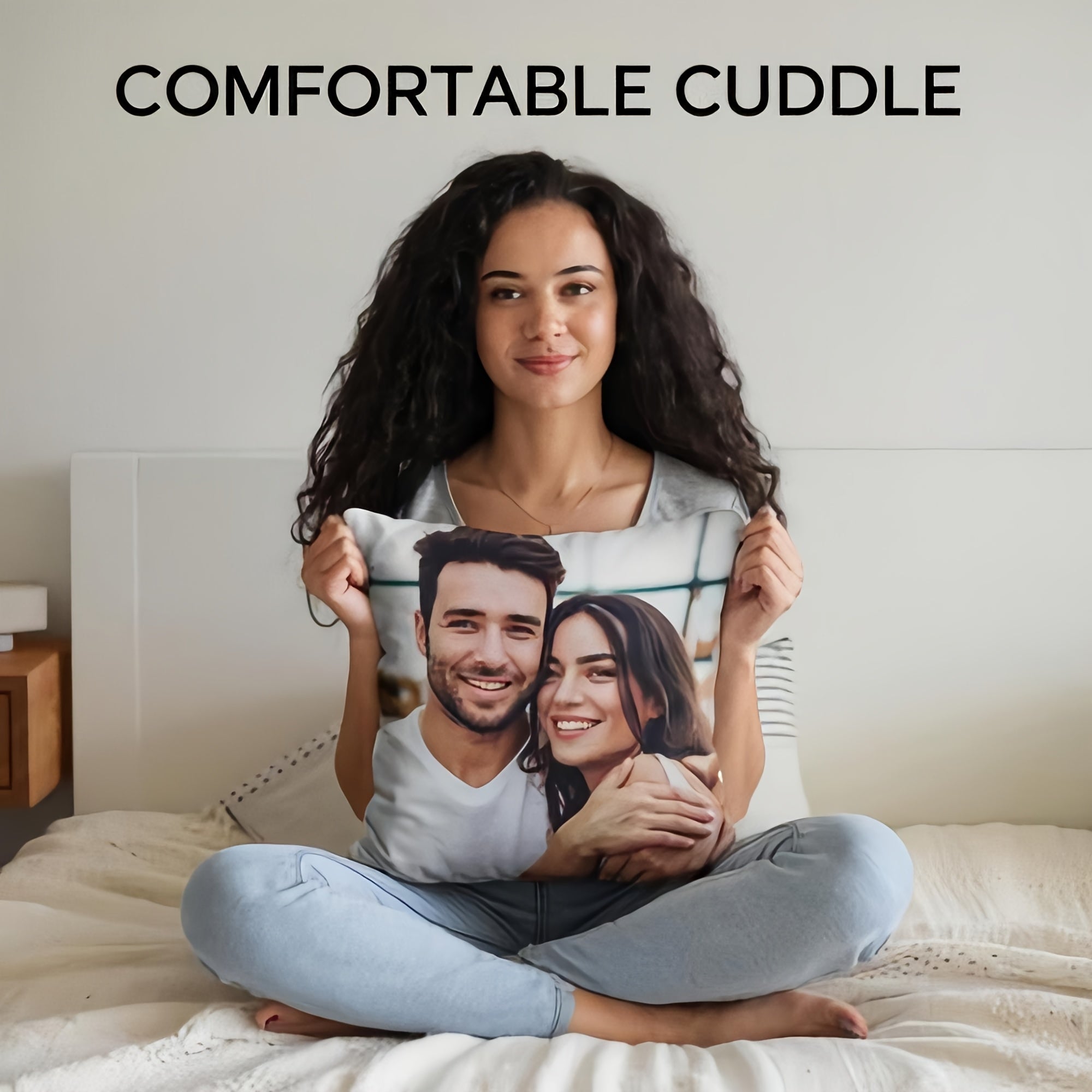 Customized pillow cover for any occasion: Valentine's Day, Christmas, Thanksgiving, New Year. Makes a great home decoration or gift for family, wedding anniversaries. Features single-sided printing with no pillow core included.