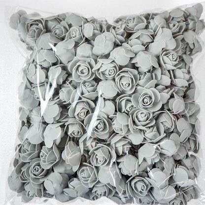 50 artificial foam rose flowers for weddings, home decor, scrapbooking, and Valentine's Day gifts - realistic and durable.