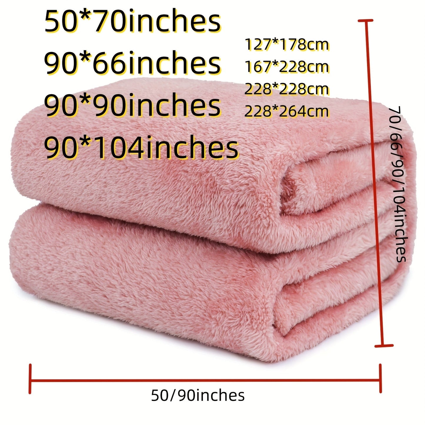 Soft and lightweight plush blanket perfect for couch, sofa, bed, and camping - keep cozy and warm while sleeping and snuggling