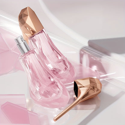 Elegant high heel-inspired women's perfume with a refreshing floral scent, formaldehyde-free, perfect for dates & parties, great for birthdays or Valentine's, 3.4oz liquid volume.