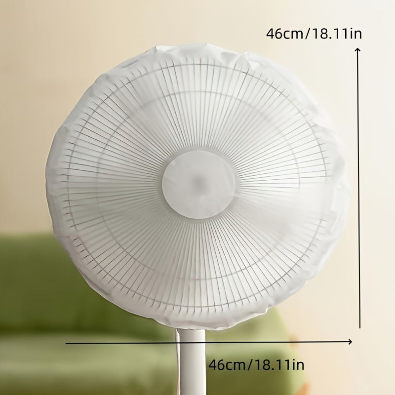 Convenient White Electric Fan Dust Cover - Protect Your Fan All Year Round at Home or Office