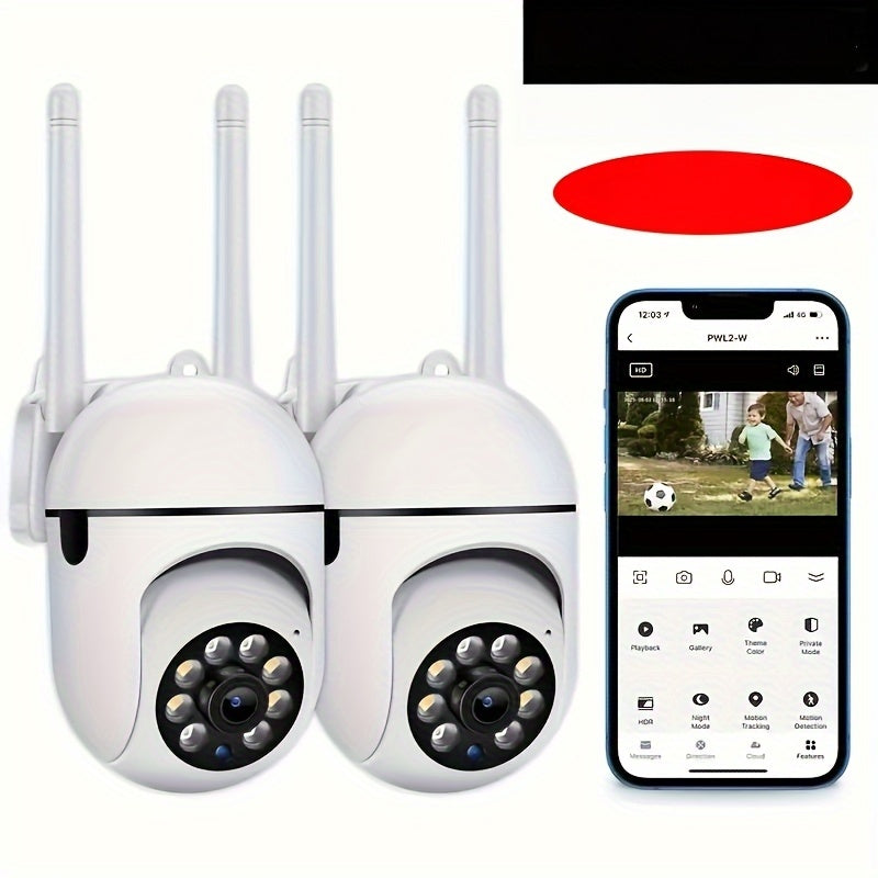 The WIFIAI Intelligent Human Tracking USB Camera offers HD wireless security with motion detection and alarm push. It also features video monitoring, remote control viewing, and pan tilt bidirectional audio. This outdoor camera is not waterproof, but is