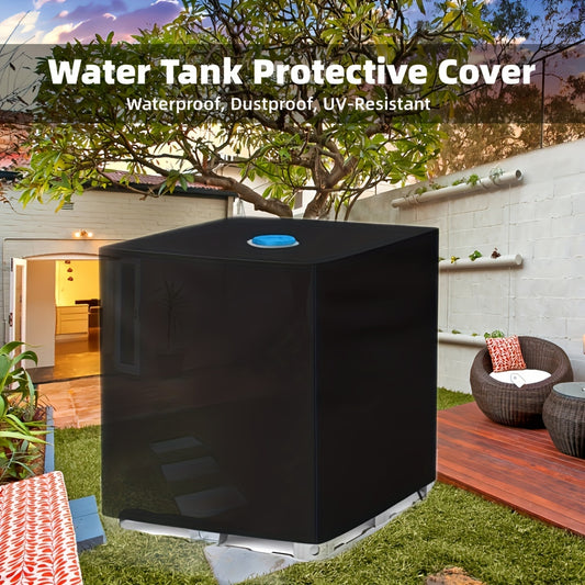 Waterproof 210D Polyester IBC Tote Cover for Outdoor Garden Rain Barrel - 1pc