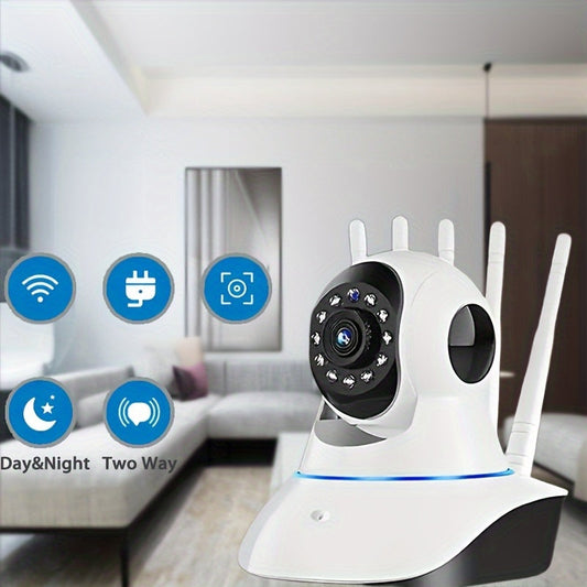 Top Pick: Teruhal 1080P HD Wireless Home Security Camera - Features Wide-Angle Lens, Two-Way Audio, Smart Auto Tracking & Monitoring, Night Vision, USB Powered, IP Camera, 360-degree Viewing, and Recording Capability