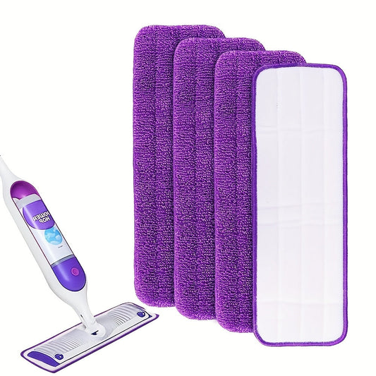 Get a set of four reusable microfiber mop pads designed for PowerMop, suitable for sizes 33.02cm to 38.1cm. These machine washable refills are perfect for multi-surface cleaning and all types of floors. Upgrade your floor cleaning experience with these