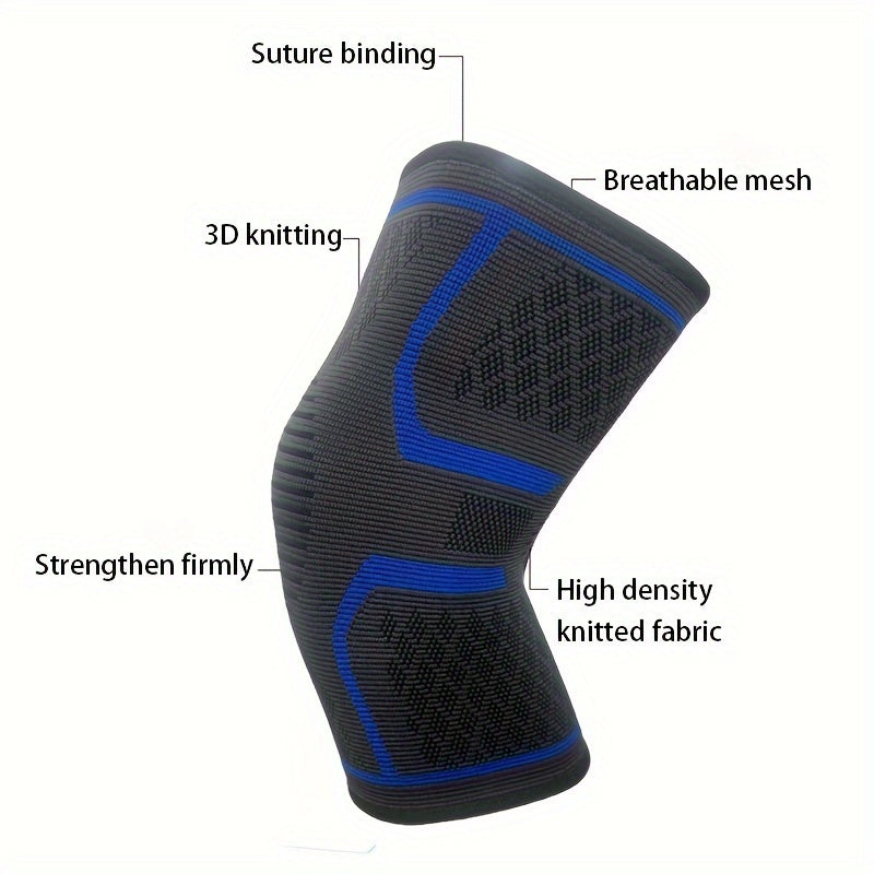 2-Pack Compression Anti-Slip Knee Pads for Running, Cycling, Weightlifting Fitness Training, Warm Knee Brace, Multiple Colors Available