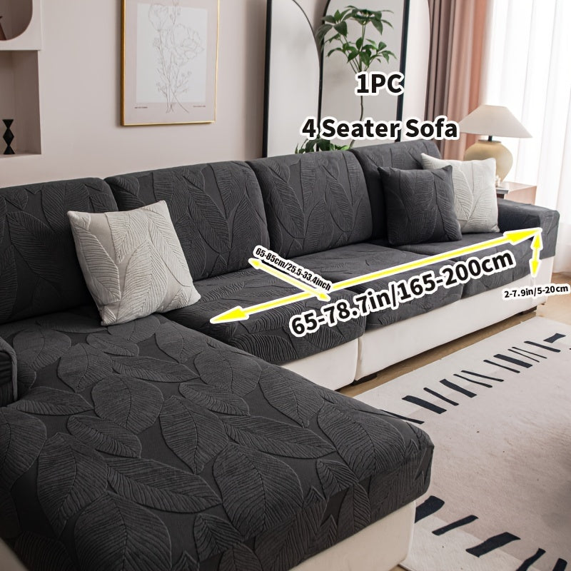 Durable Jacquard Sofa Cover suitable for all seasons, washable and stretchable, designed for modern style sofas in living rooms, offices, and homes. Easy to maintain with anti-slip features and suitable for single, double, triple, or quadruple seats.