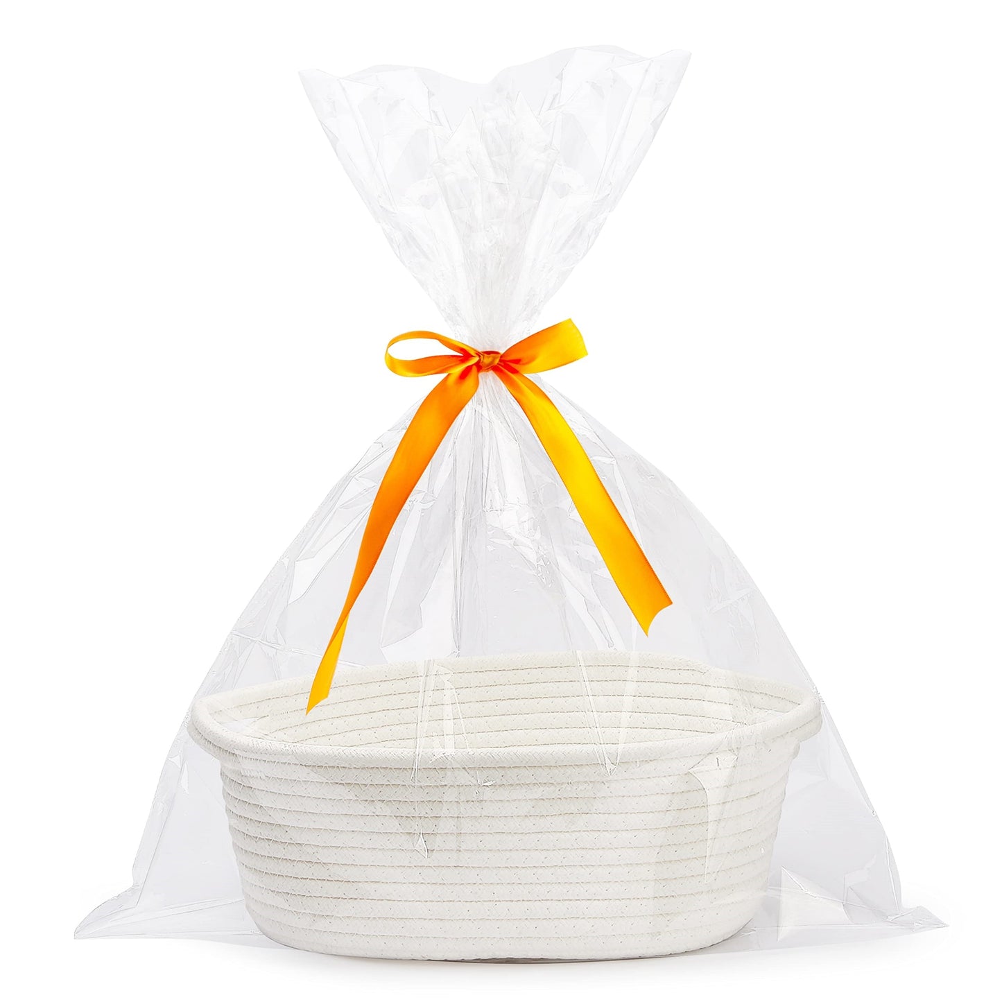 Small Woven Basket with Gift Bag and Ribbon, Ideal for Gift Giving or Storage, Reliable and Long-Lasting Design for Small Items