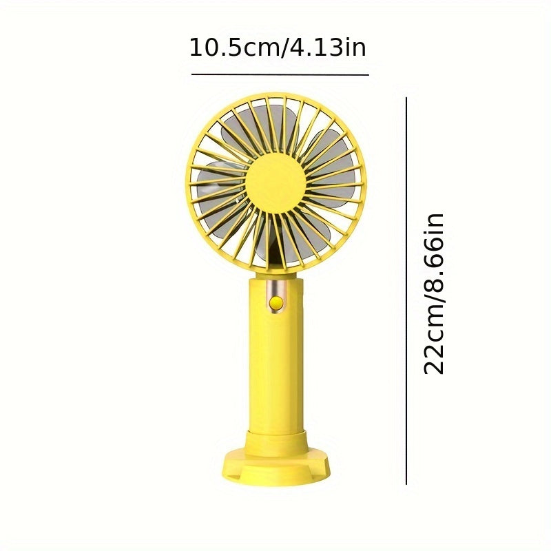 Сохраняйте прохладу этим летом с настольным вентилятором 1pc Handheld Fan. Этот мощный, бесшумный карманный вентилятор идеально подходит для использования в дороге или дома. Незаменимый аксессуар для комфорта в жаркую погоду.