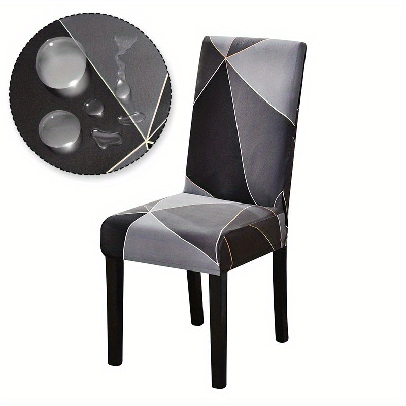 Waterproof spandex elastic table and chair cover set, available in 1, 4, or 6 pieces, 130g/GPS.