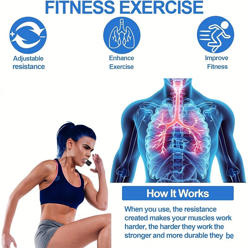 Adjustable Resistance Breathing Exerciser for Aerobic Fitness Training.