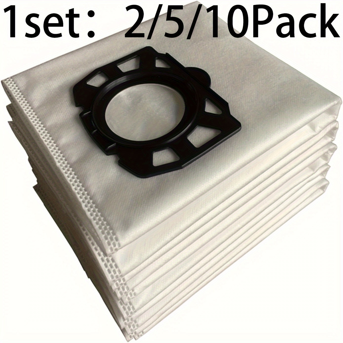 [Best-Selling] Choose from 2, 5, or 10 Replacement Fleece Filter Bags that are Compatible with Kärcher Karcher WD4 WD5 WD5/P MV4 MV5 MV6 Wet & Dry Vacuums - Replaces Karcher 2.863-006.0