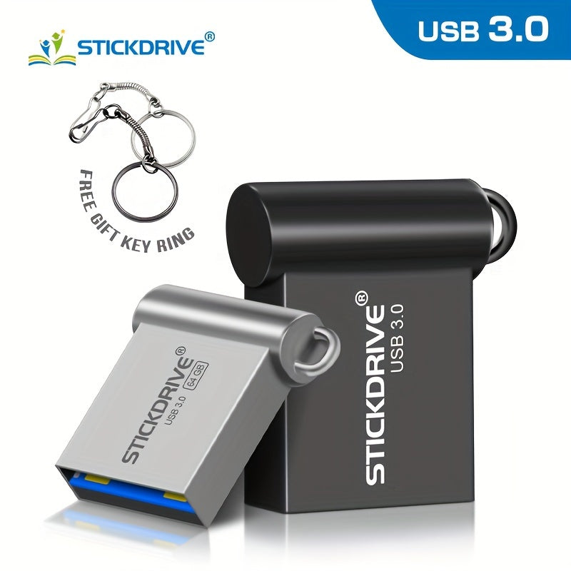 STICKDRIVE MINI USB 3.0 Flash Drive in various sizes for Key Ring.