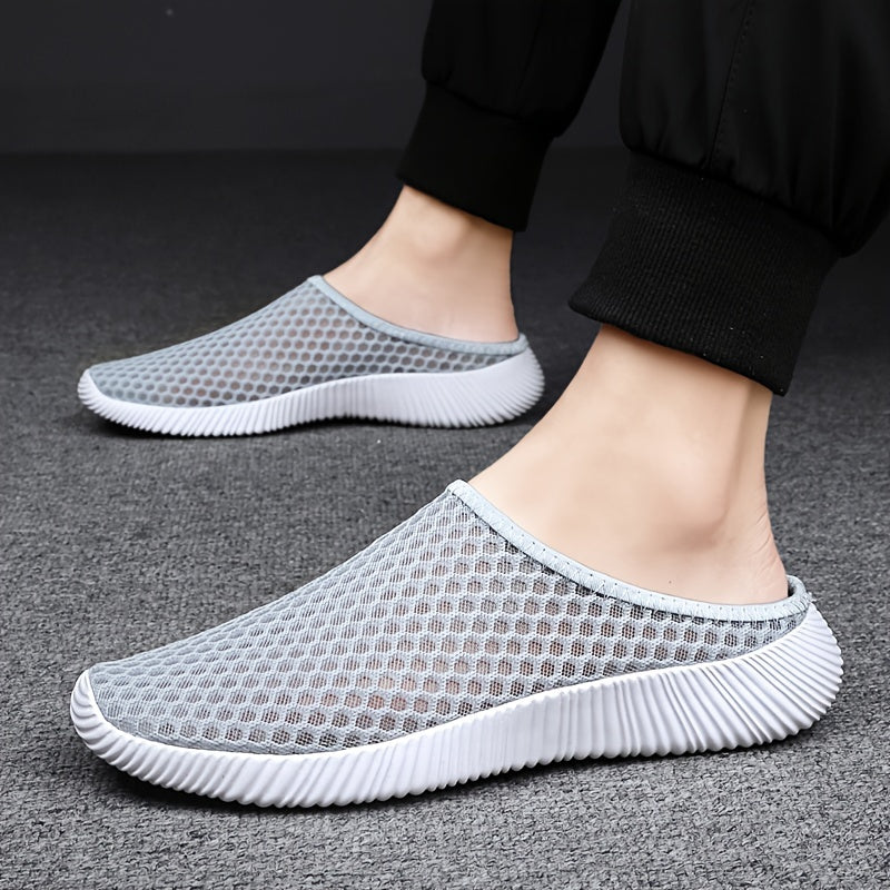 Men's Slip On Woven Slippers for Summer Outdoor Walking