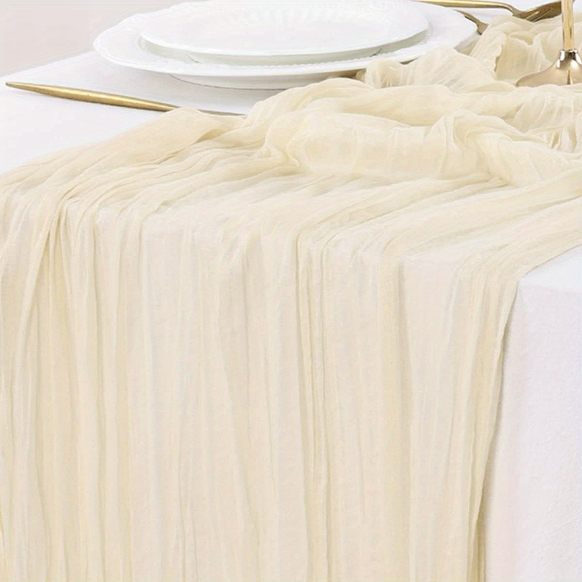 Multi-color pleated table flag - elegant dining table decor