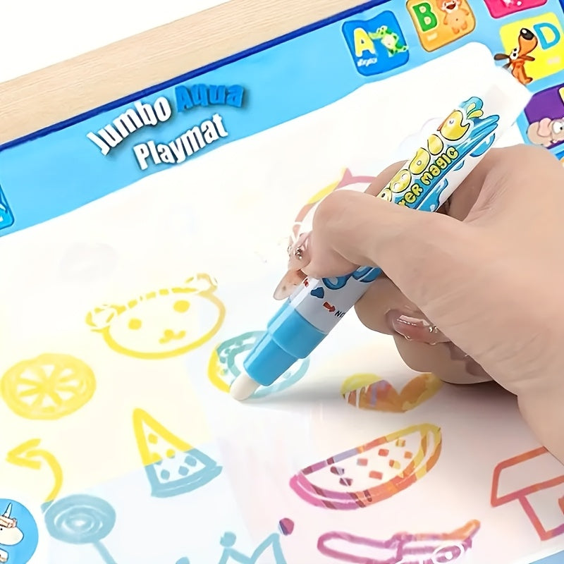 Inspiration graffiti canvas toy with reusable magic pen to enhance creativity and coordination. Ideal painting toy for fun birthday or holiday gifts, perfect for winter and New Year.