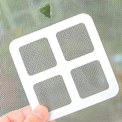 6 Self-Adhesive Window Screen Repair Tapes - 3.94x3.94inch - Simple Application for Patching Door and Window Screen Holes