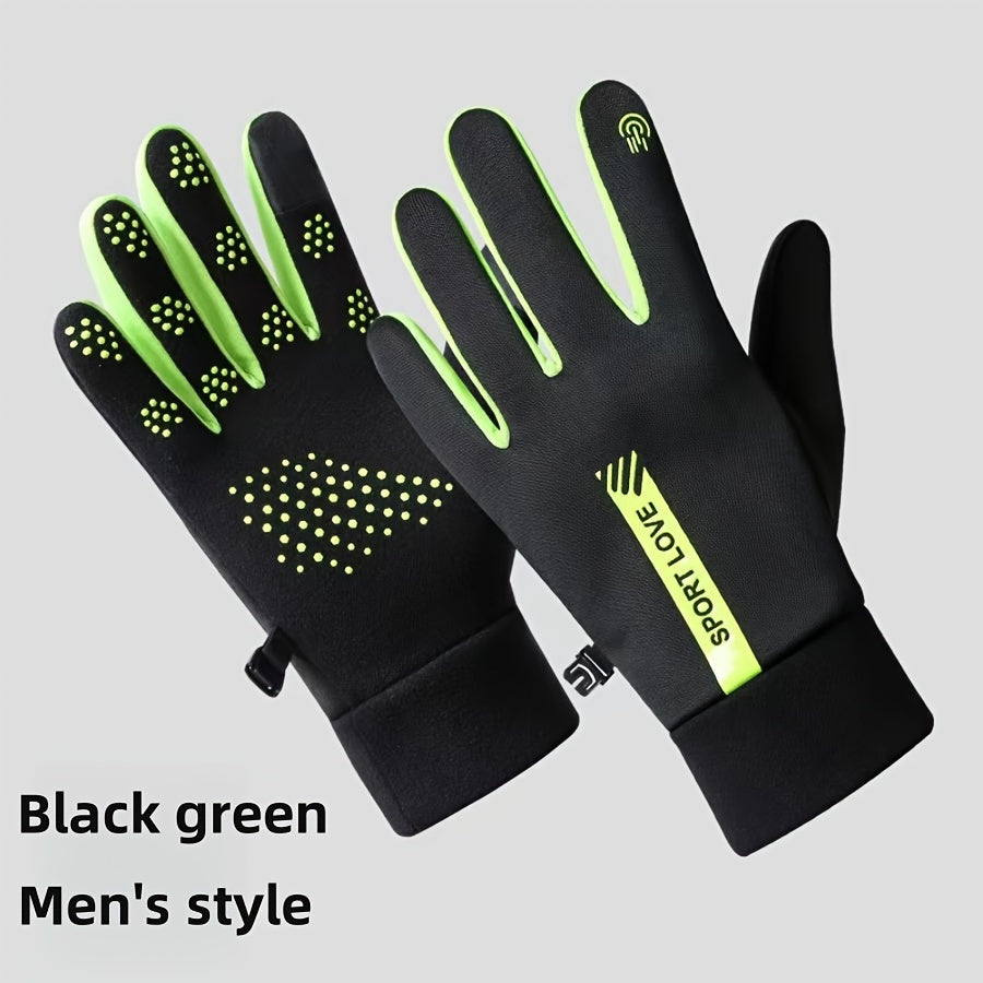 Stay warm and protected during outdoor activities with our Thick and Windproof Winter Gloves featuring touchscreen compatibility for cycling and other sports.