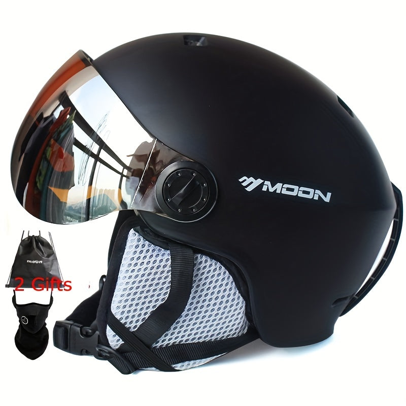 High-quality MOON Skiing Helmet Goggles for outdoor sports and skateboarding.