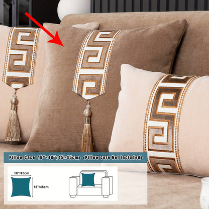 European-style Snowy Sofa Cushion, Chic Nordic Light Luxury, Popular in Europe, US, and Middle East.