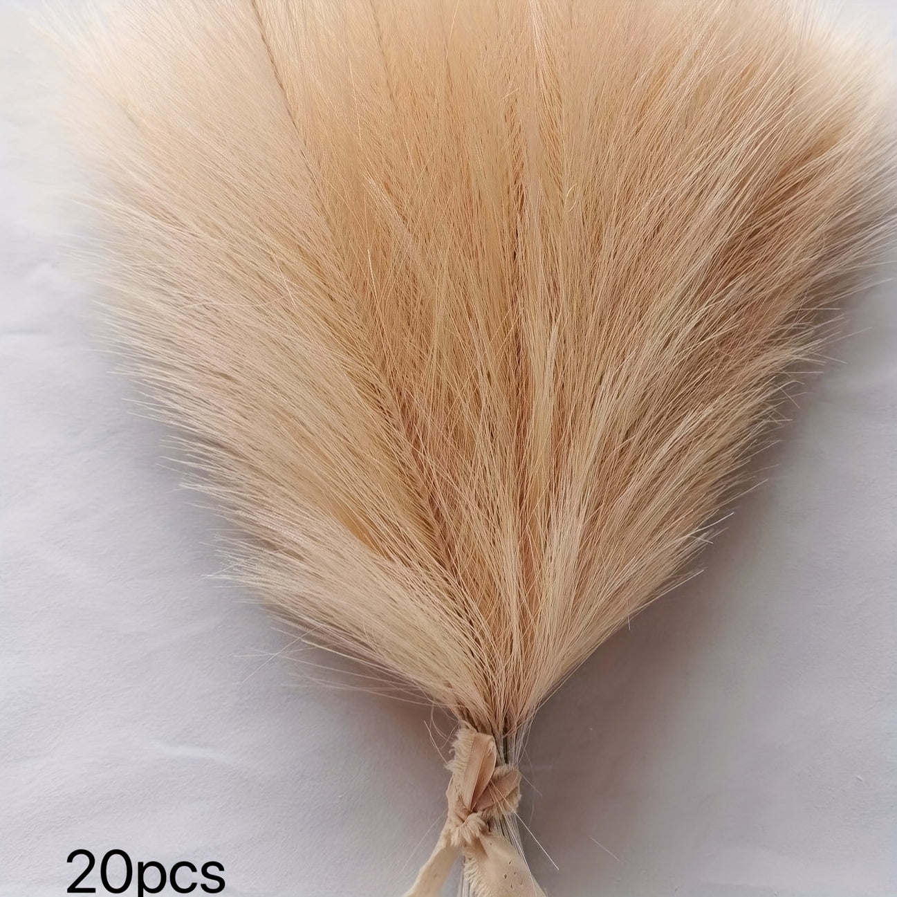 Set of 20 artificial pampas grass stems for home decor, weddings, and holidays. No container included.