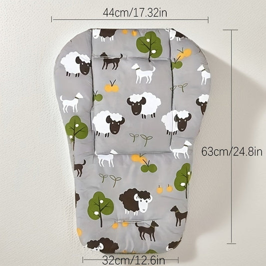 Soft and Cute Cartoon Cotton Pad for Stroller, High Chair, or Seat - Featuring Adorable Patterns