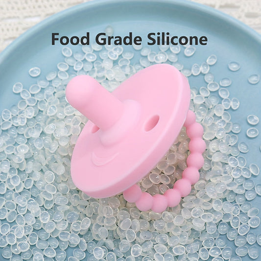 Baby Pacifiers made of Food-Grade Silicone - Set of 2, Soft and Easy-to-Hold Teething Soothers for 0-3 Years Old, BPA-Free, Ideal for Newborns, Great for Gifting on Thanksgiving or Christmas.