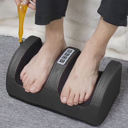 Electric foot massager with adjustable heat settings for improved circulation and relaxation, perfect for home spa use.