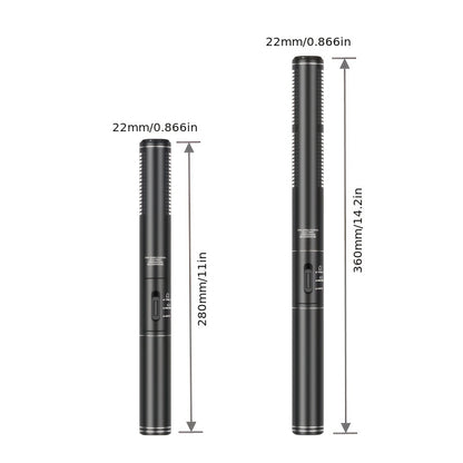 Professional condenser microphone for outdoor interviews, suitable for various devices with metal bracket and windproof cover. Eid Al-Adha Mubarak!