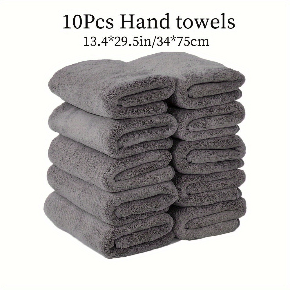 Soft and comfortable microfiber hand towel set with good water absorption, suitable for family, shower, fitness, and sauna. Available in multi-color options.