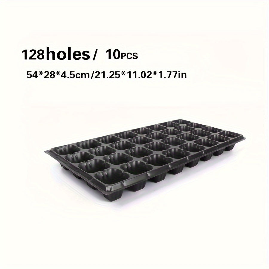 10-Pack of Boho Style Germination Trays for Garden and Balcony Planting. Ideal for Various Seedlings - No Electricity Needed.