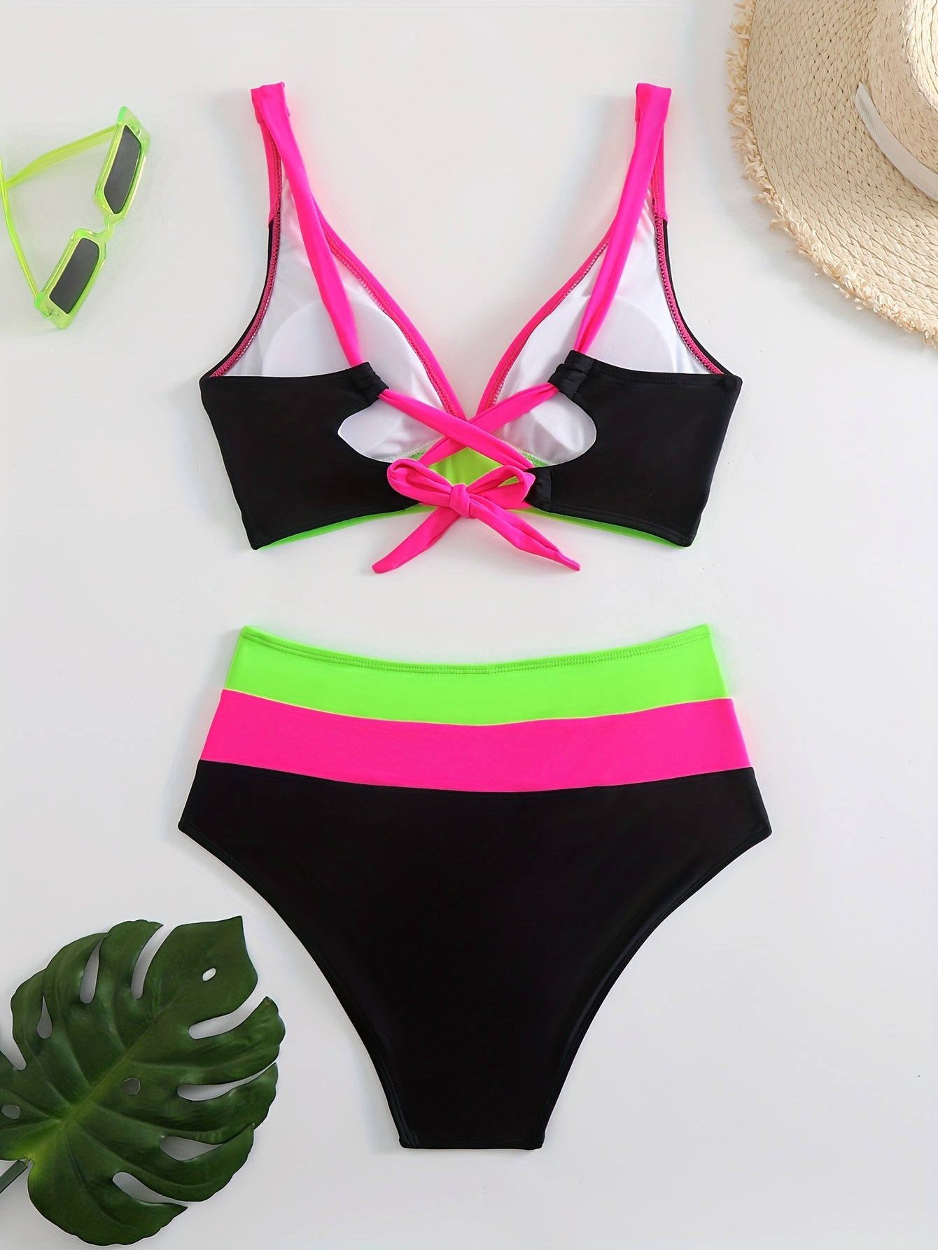 Women's V-Neck Bikini Swimsuit