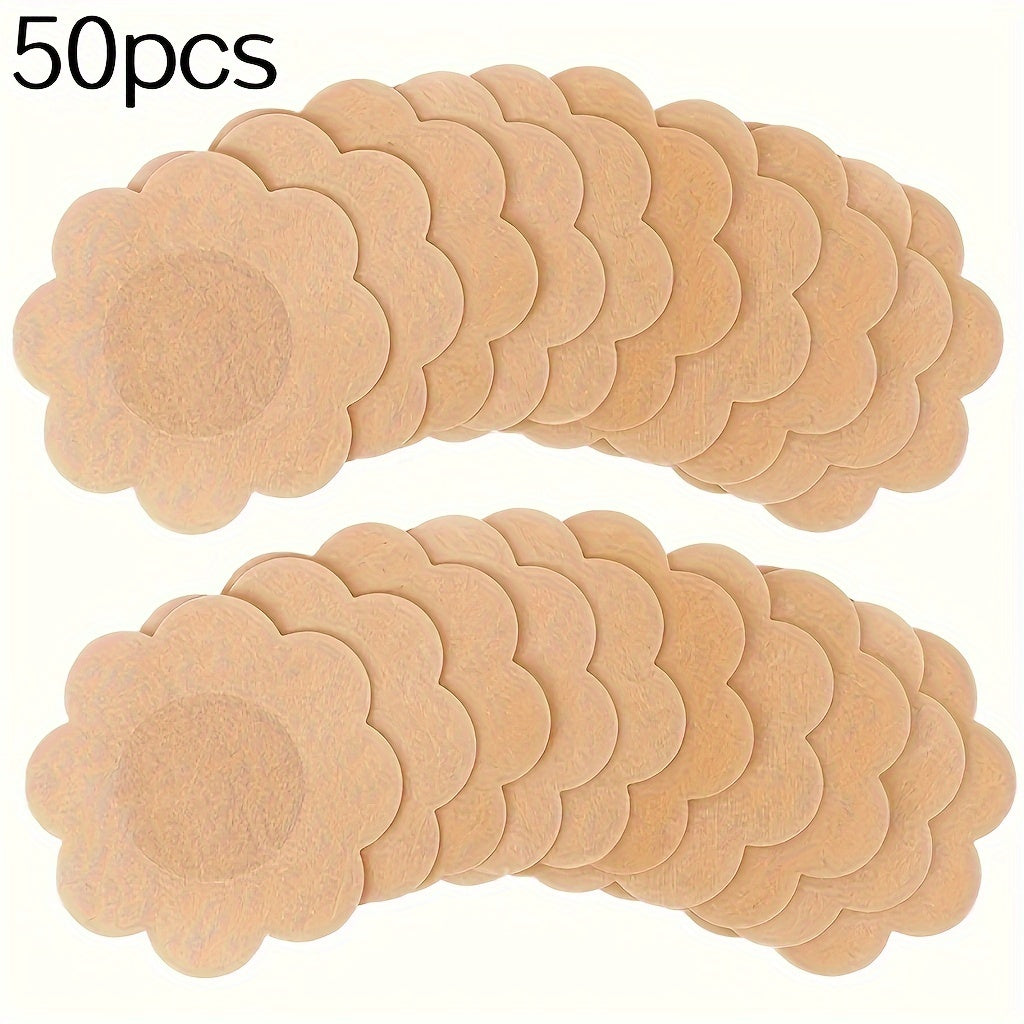 50/100 Disposable Non-woven Nipple Covers, Ultra-Thin Breathable Pasties, Wedding Dress Protection