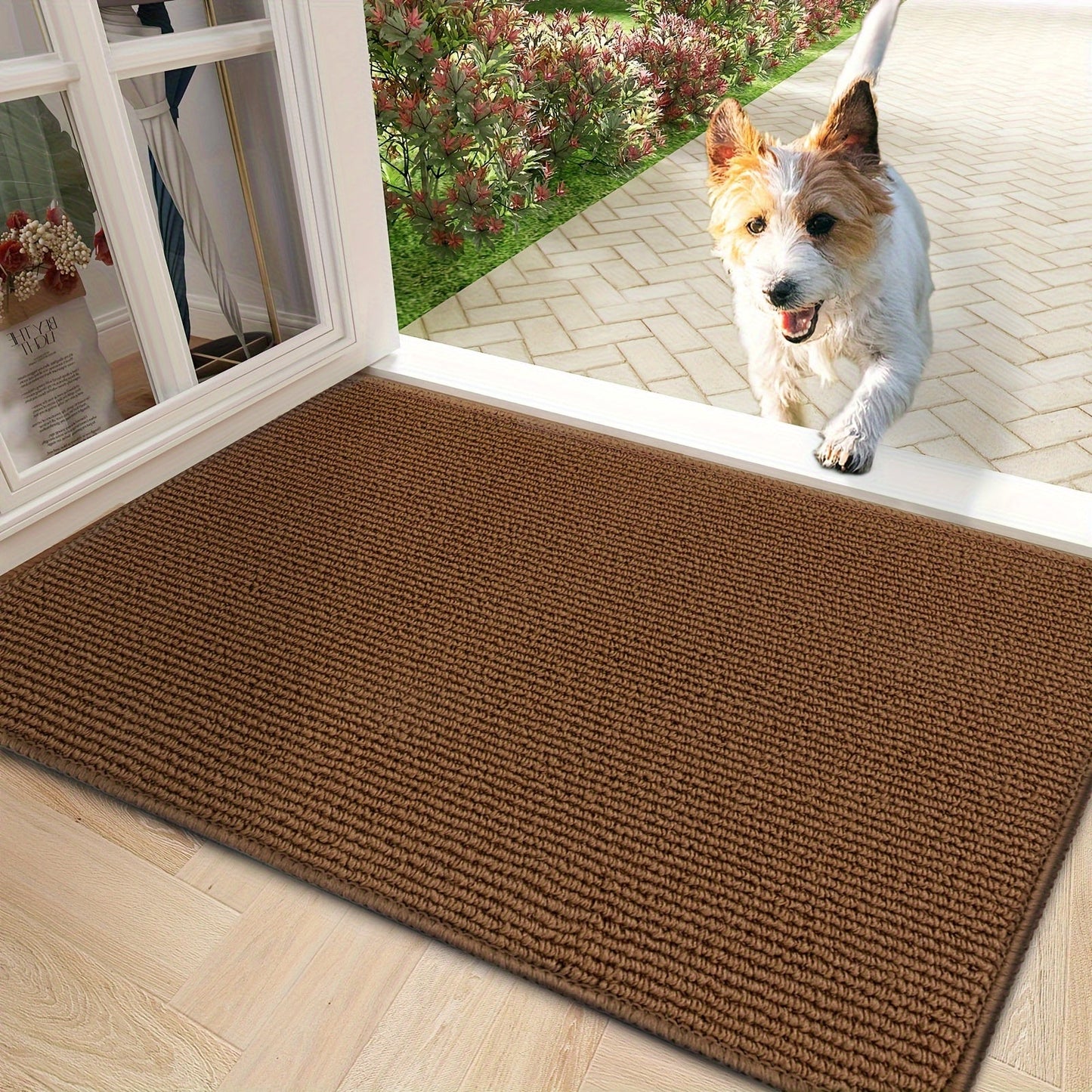 Anti-Skid Entryway Mat - Easy to Clean, Durable Low Profile Rug with Non-Slip Backing, Stain-Proof, Festive Design, Made from Polypropylene & TPR, Perfect for Keeping Your Home Clean and Safe for Pets