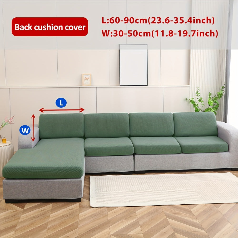 1 piece water-resistant sofa cover with classic elasticity, non-slip design, and easy care to protect and style furniture.